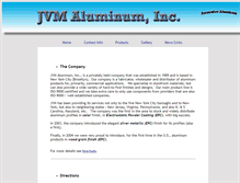 Tablet Screenshot of jvmaluminum.com